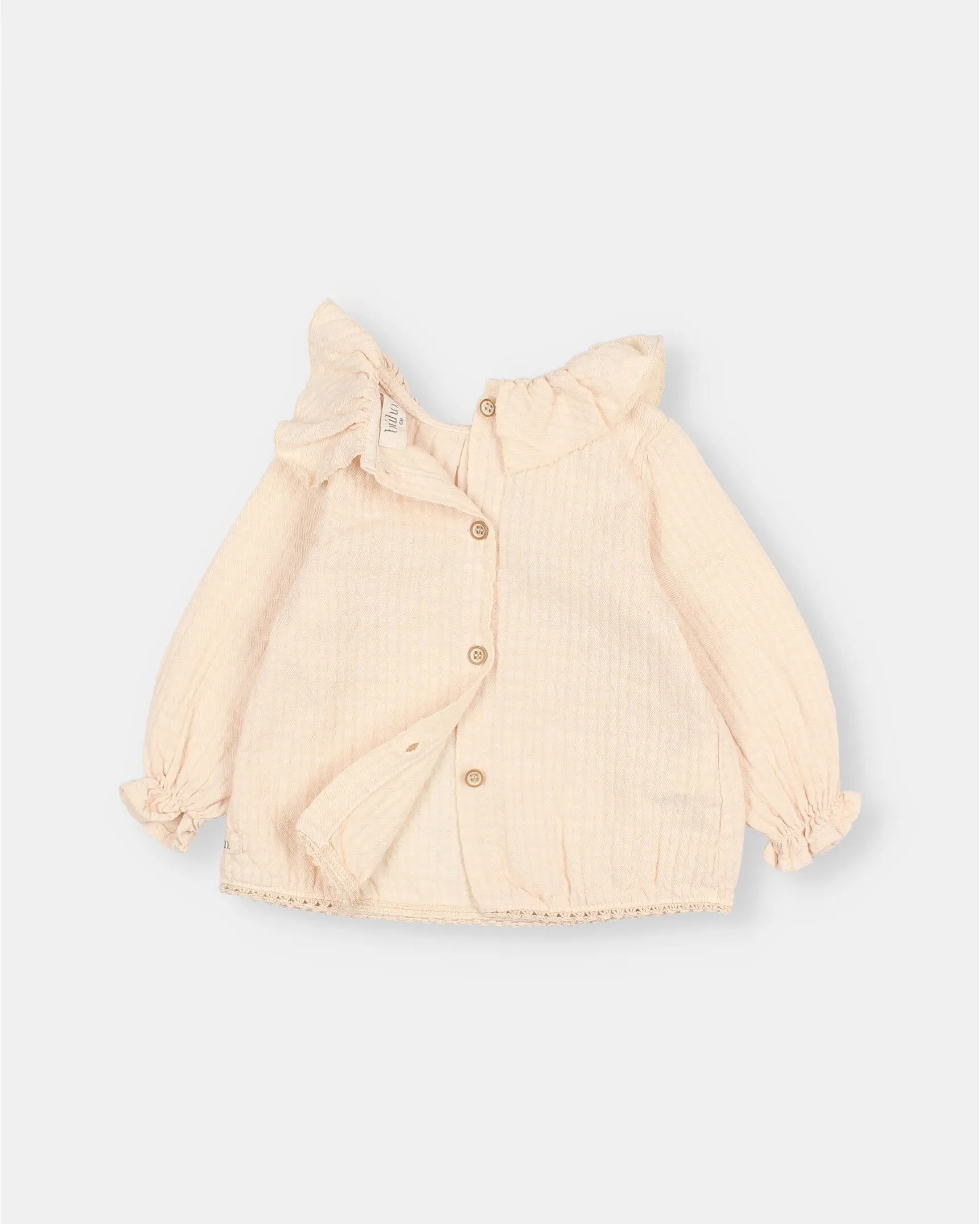 búho - BB SHEER CHECK BLOUSE