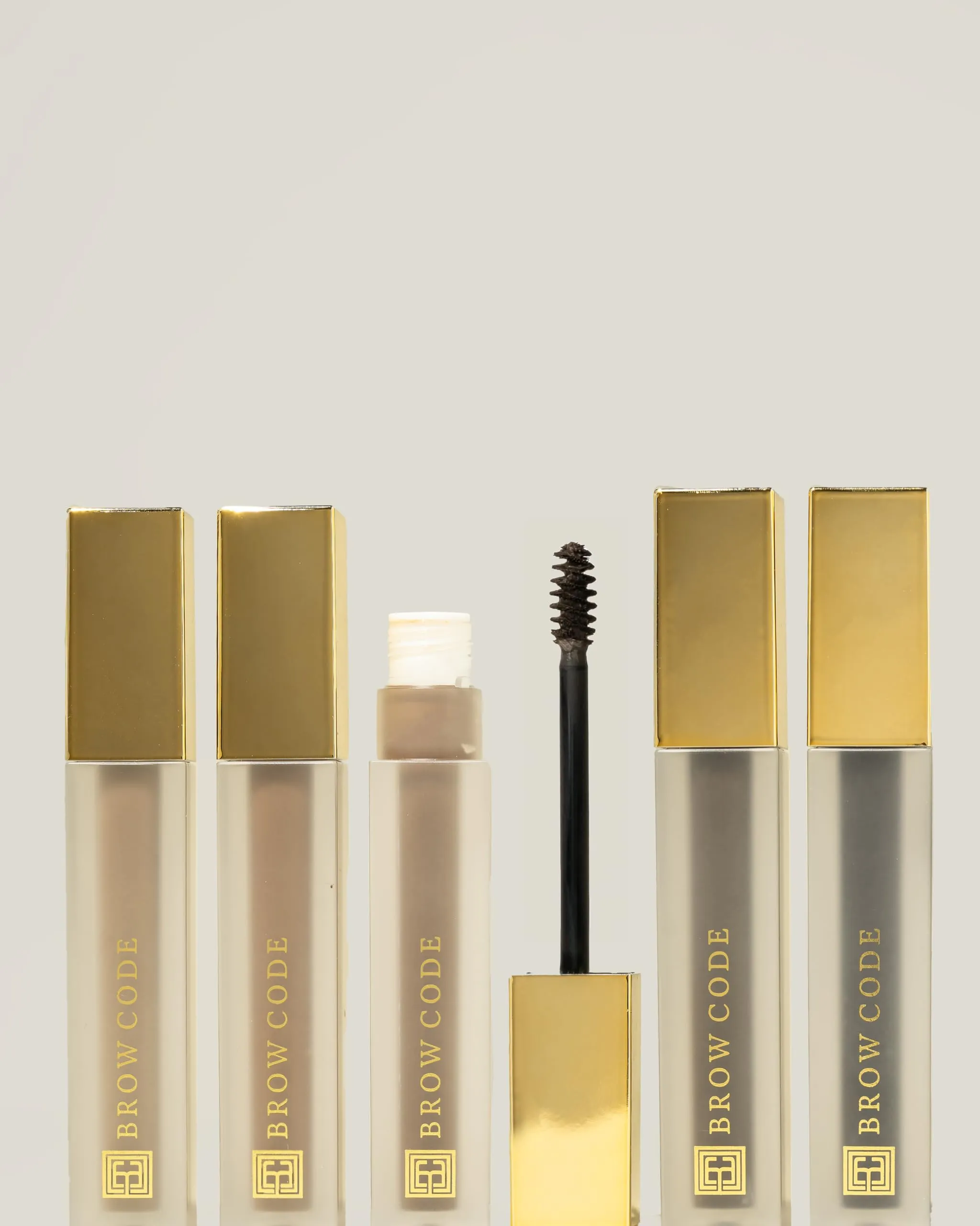 Brow Code TINTED Multi-Peptide Brow Gel w/Brush (Soft Brown)