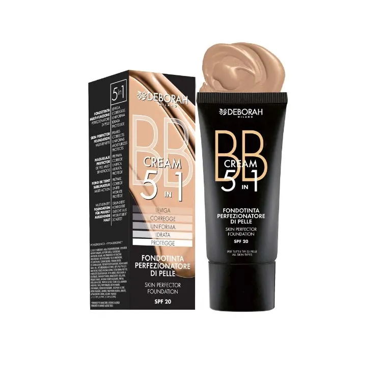 Deborah - BB Cream 5IN1 - Fondotinta Perfezionatore Di Pelle - Skin Perfector Foundation - SPF 20