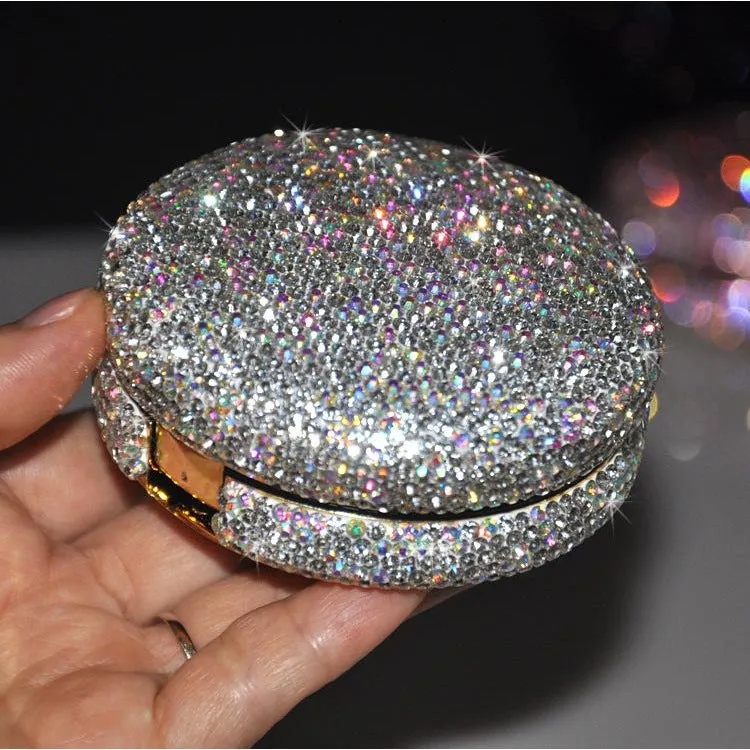 Diamond Box Portable Empty Powder Puff Air Cushion Box BB Cream Makeup Storage Liquid Foundation Homemade Shell Empty Shell