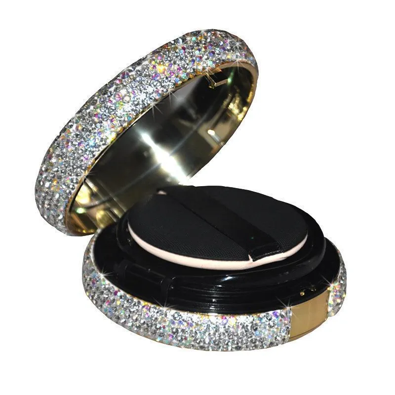 Diamond Box Portable Empty Powder Puff Air Cushion Box BB Cream Makeup Storage Liquid Foundation Homemade Shell Empty Shell