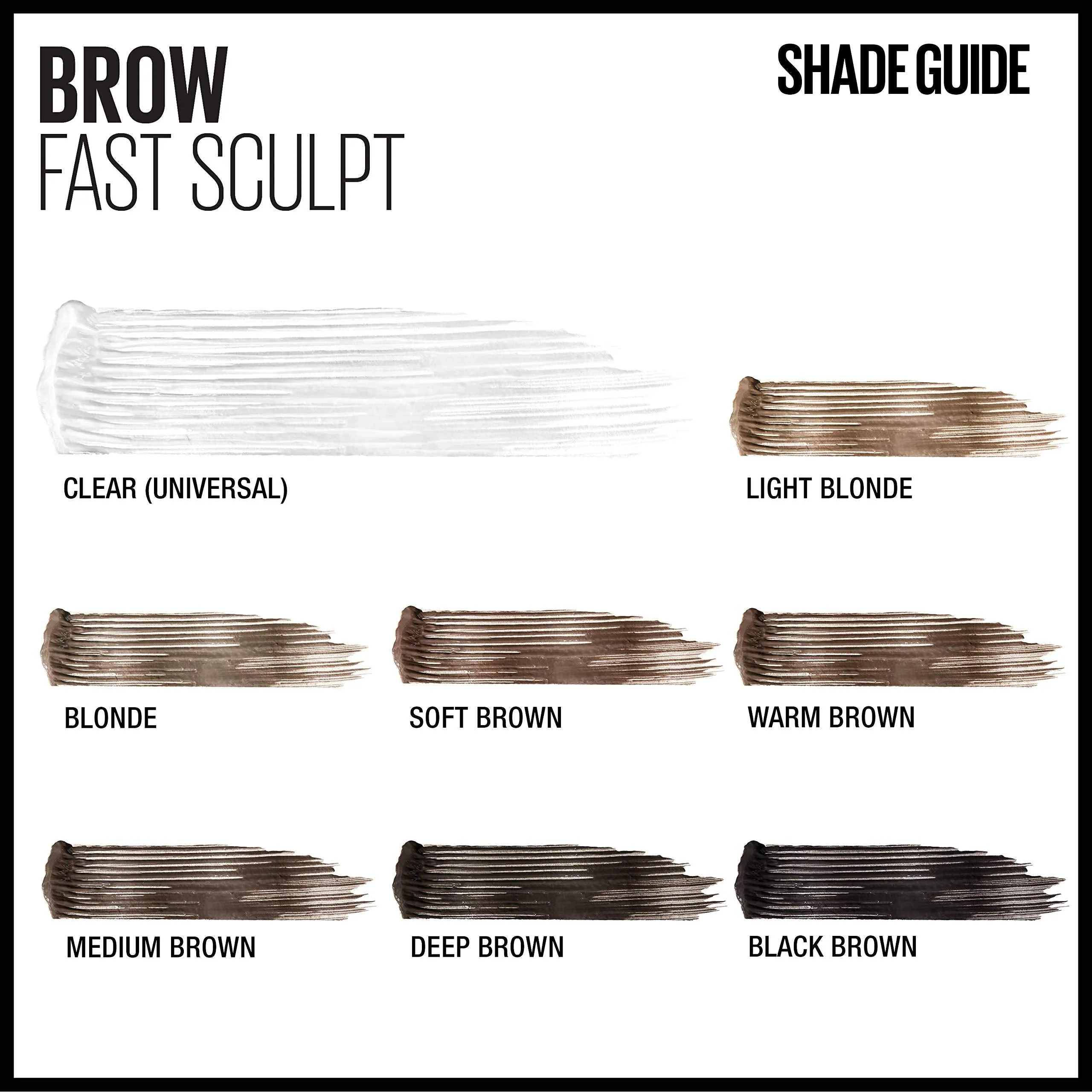 Maybelline Brow Fast Sculpt, Shapes Eyebrows, Eyebrow Mascara Makeup, Warm Brown, 0.09 Fl. Oz.