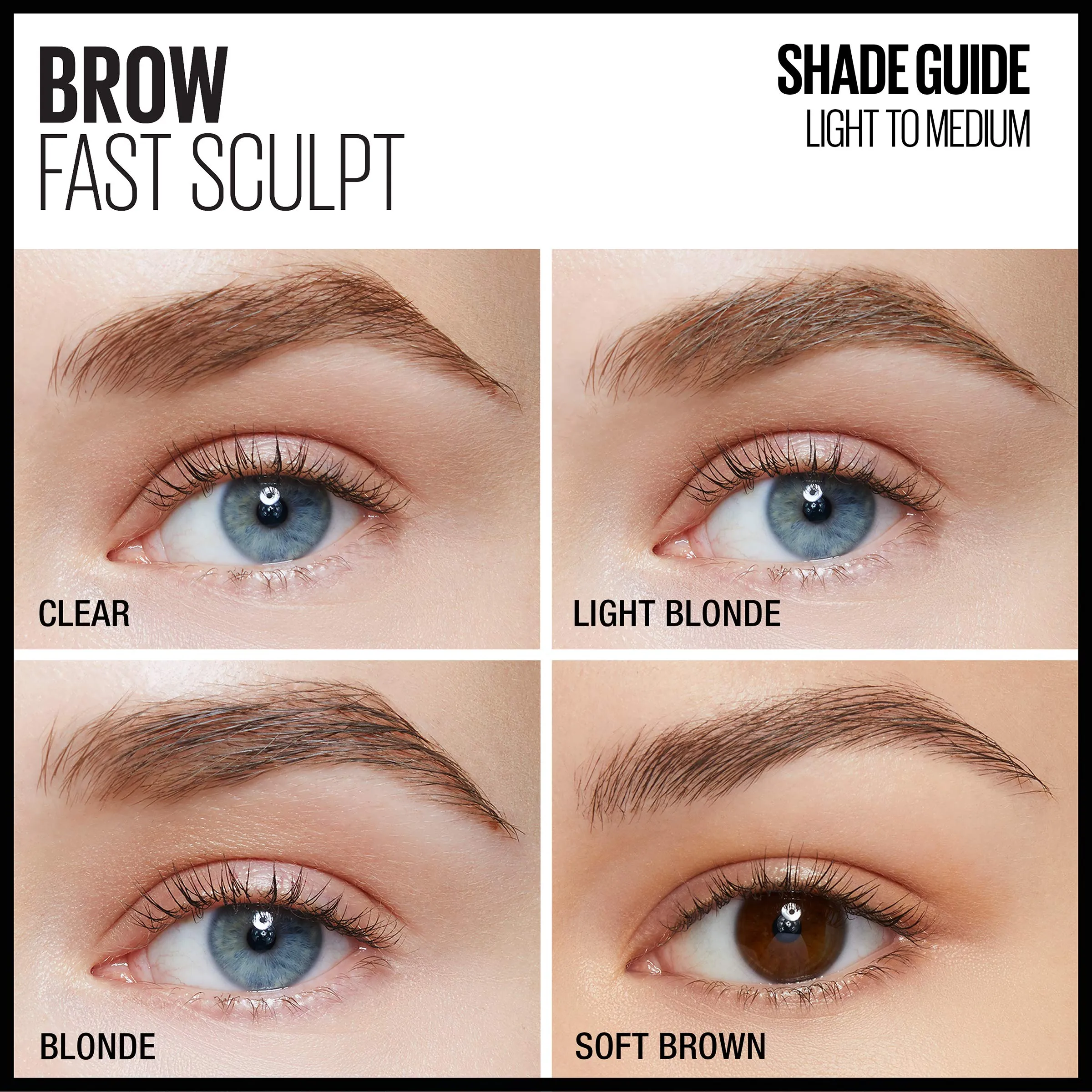 Maybelline Brow Fast Sculpt, Shapes Eyebrows, Eyebrow Mascara Makeup, Warm Brown, 0.09 Fl. Oz.